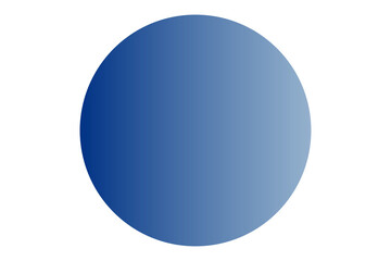 Blue gradient circle transparent background design element