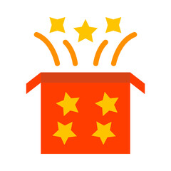 Magic Box Vector Flat Icon Design