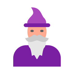 Wizard Vector Flat Icon Design