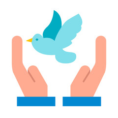 Freedom  Vector Flat Icon Design