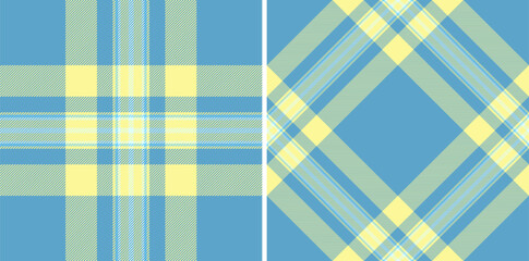 Check plaid tartan of vector seamless fabric with a texture textile background pattern.