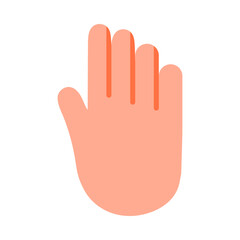 Obraz premium Hand Vector Flat Icon Design