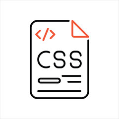 Css  Icon editable stock vector icon