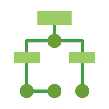 Flowchart Flat Icon
