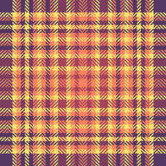 Pixel pattern textile background, christmas ornament vector tartan texture. Flow fabric plaid seamless check in red and purple colors.
