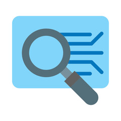 Finding Path Vector Flat Icon