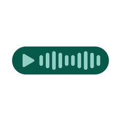 Voice Message Vector Flat Icon