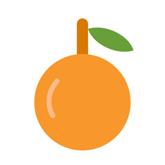 Tangerine Vector Flat Icon