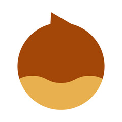 Chestnut Vector Flat Icon