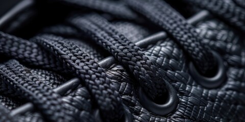 Detailed View of Sneaker Laces