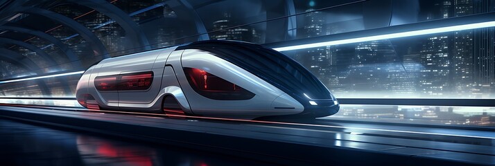 Futuristic transportation design for a hyperloop system