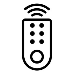 Remote Control Icon in Line Style