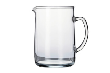 Whispers of Elegance: A Glass Pitchers Dance on a Clear PNG or White Background.