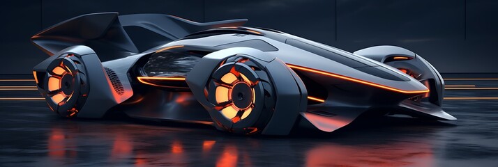 Futuristic transportation design for a concept car
