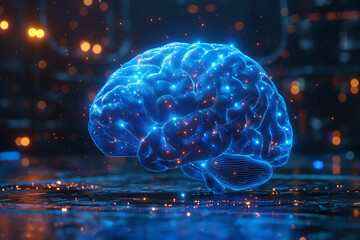 This is a picture of an AI 3D brain image.