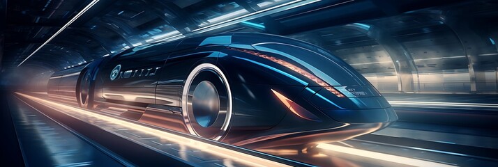 Futuristic transportation design for a hyperloop system
