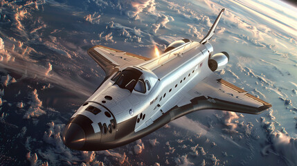 Fototapeta premium Frontier of Space Tourism: Commercial Spaceflight Ventures