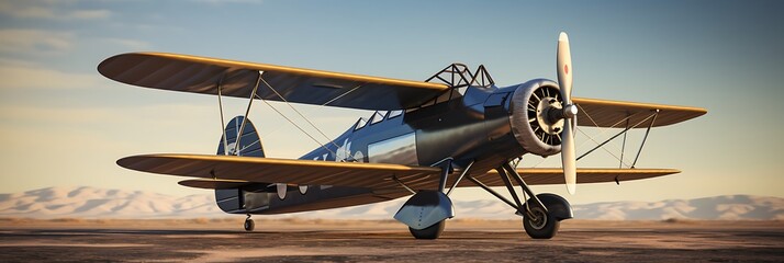 Realistic and detailed 3D rendering of a historical aircraft