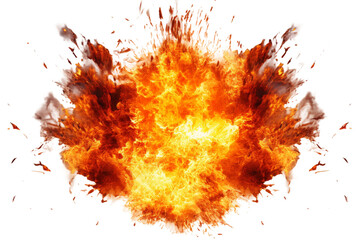 Dancing Flames: A Mesmerizing Fireball on a Clear PNG or White Background.