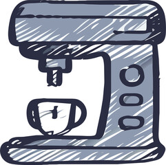coffee machine, icon uneven fill