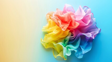 Rainbow Pride Flag in LGBT podcasts cover art, pride month LGBTQIA theme