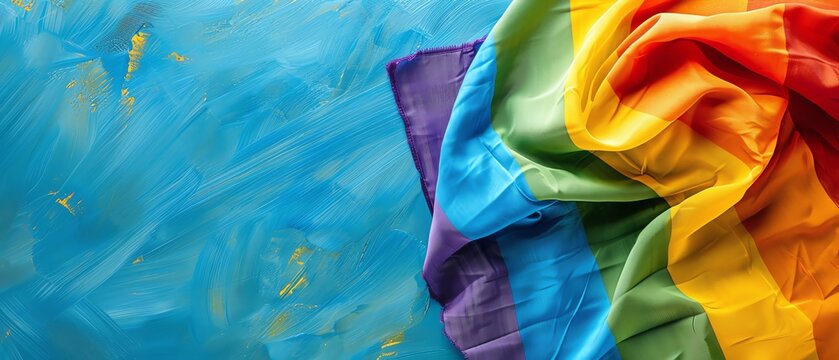 Rainbow Pride Flag in online fundraisers for LGBT causes, pride month LGBTQIA theme