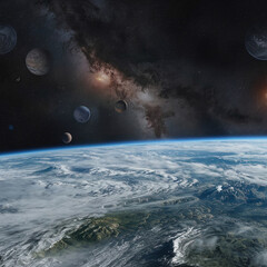 Infinite Cosmos: Exquisite 4K Celestial Panorama