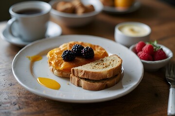 Healthy and delicious morning breakfast
