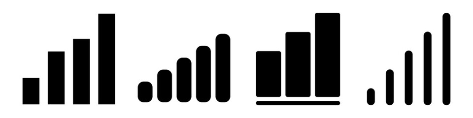Signal set vector icons. Radio signals waves and light rays, radar, wifi, antenna and satellite signal symbols. Wireless technologys. Vector illustration.