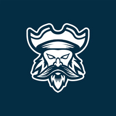 pirates logo  Vector design illustration