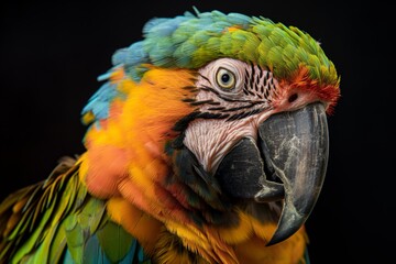 Obraz premium A colorful parrot with vibrant feathers