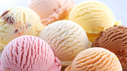 Ice cream sweet food illustrattion generated by AI
