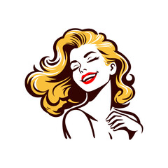 cover pinup girl beauty silhouette drawing vector