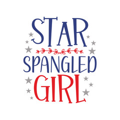 4th July Independence Day Illustration, American patriotic rainbow. United States of America Independence Day design. Vector template for 4th of July