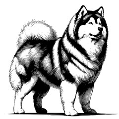 dog isolated on white