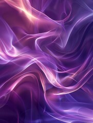Obraz premium Abstract purple and pink fluid light streaks creating a dynamic, flowing design background. Perfect for modern, creative projects.