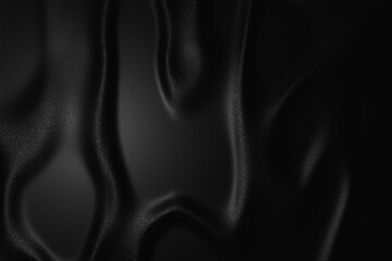 Rich black draped leather texture with subtle sheen, ideal for luxury design background