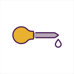 Pipette  Icon editable stock vector icon