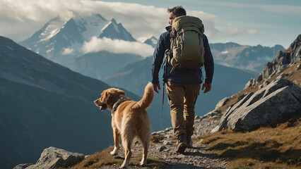 Peak Explorer: A Stylish Journey with Man's Best Friend