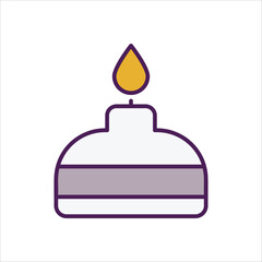 Bunsen Burner Icon editable stock vector icon