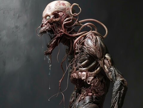 Terrifying Organic Abomination with Shapeshifting Mutated Anatomy