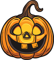 Halloween pumkin icon. vector illustration.