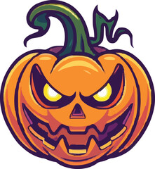 Halloween pumkin icon. vector illustration.