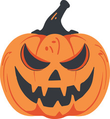 Halloween pumkin icon. vector illustration.