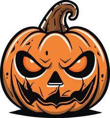 Halloween pumkin icon. vector illustration.