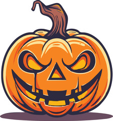 Halloween pumkin icon. vector illustration.