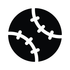 Icon of baseball in modern design style, pixel perfect vector