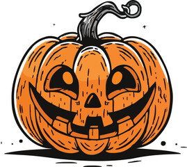 Halloween pumkin icon. vector illustration.