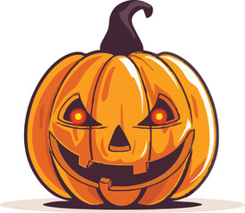 Halloween pumkin icon. vector illustration.