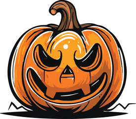 Halloween pumkin icon. vector illustration.
